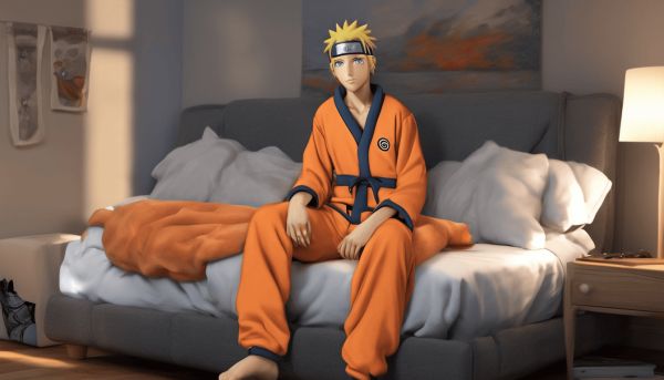 Optez pour un pyjama Naruto Shippuden confortable pour adulte